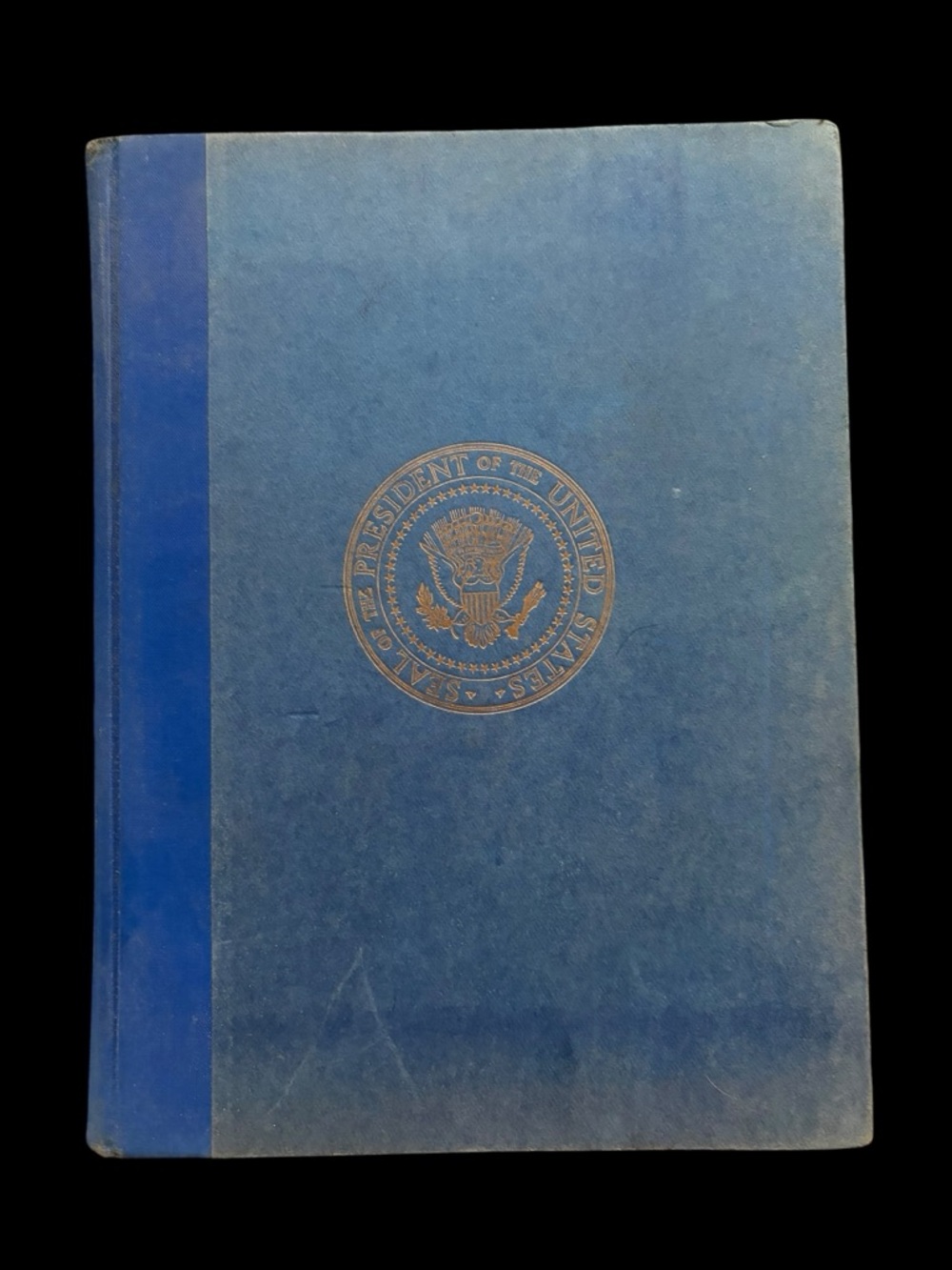 Vintage Presidential Seal Hardcover Book in Blue-The Kennedys